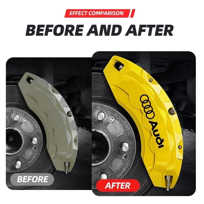 Brake Caliper Decals — Heat-Resistant Waterproof Stickers (6-Pack)