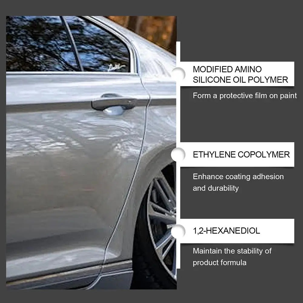 100ML PTZ Graphene Ceramic Coating, 9H+ Advanced Crystal Serum for Cars Professional Auto Detailing Paint Protection High Gloss