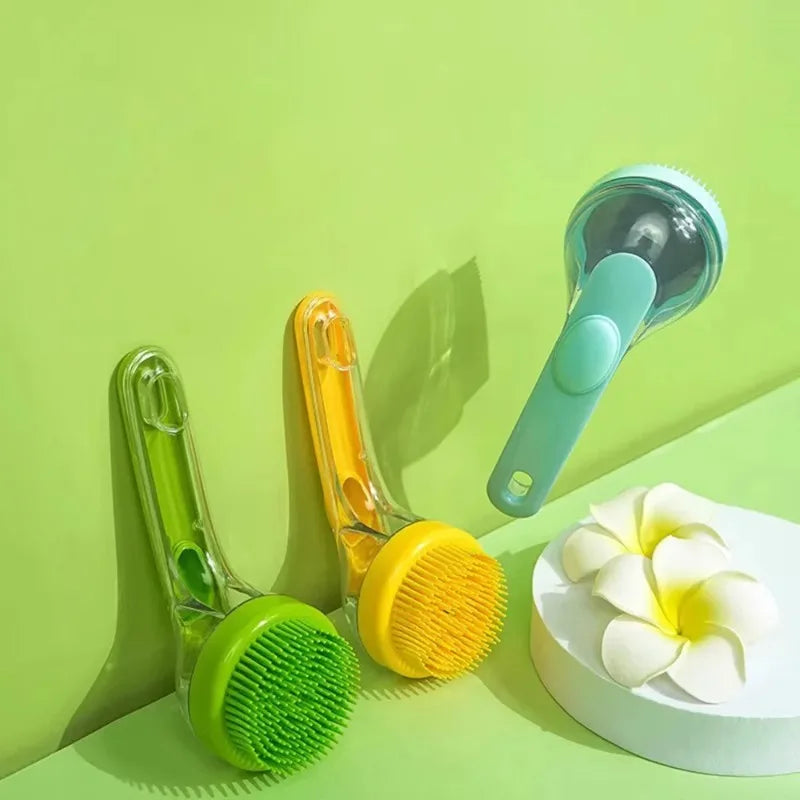 Massage Scrub Bath Brush for Small Dogs & Cats – photo 2