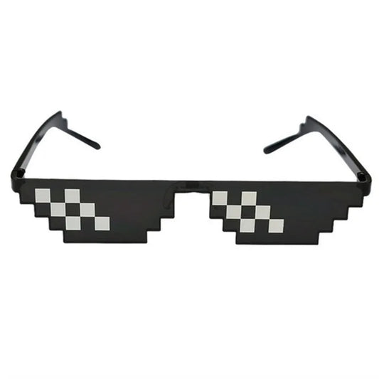 New Creative 8 Bit Thug Life Sun Glasses Pixelated Men Women Party Eyeglasses Mosaic UV400 Vintage Eyewear Fishing Sunglasses