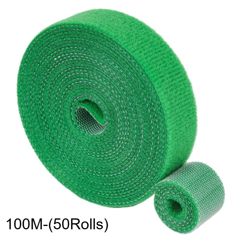 Reusable Garden Plant Ties — Adjustable Hook & Loop Plant Tape