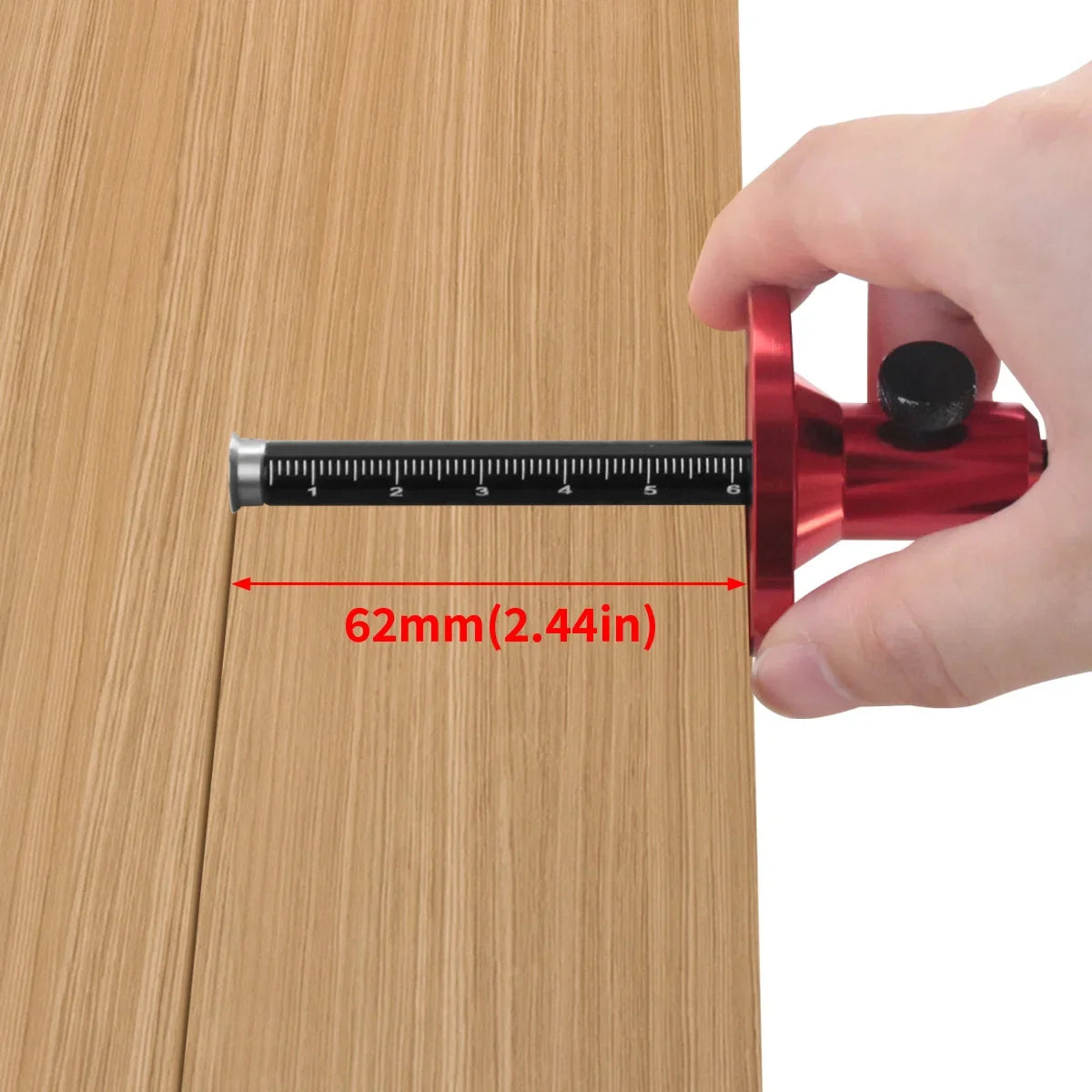 Woodworking Scriber - Wood Marking Tools With Inch & MM Scale, Wheel Marking Gauge - Parallel Line Drawing Mortise Measuring