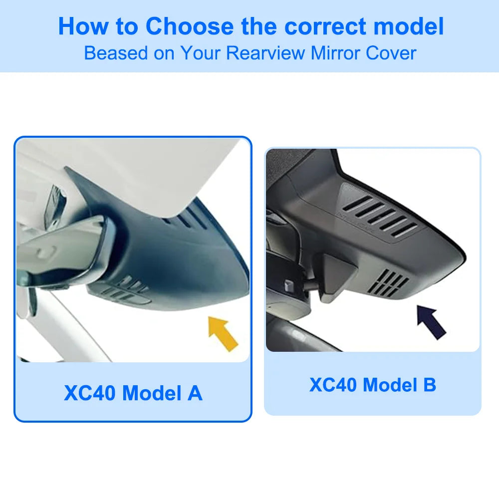FITCAMX 4K Dash Cam for Volvo XC60 S90 V90 XC40 XC90 – Front & Rear DVR with WiFi App | Plug & Play