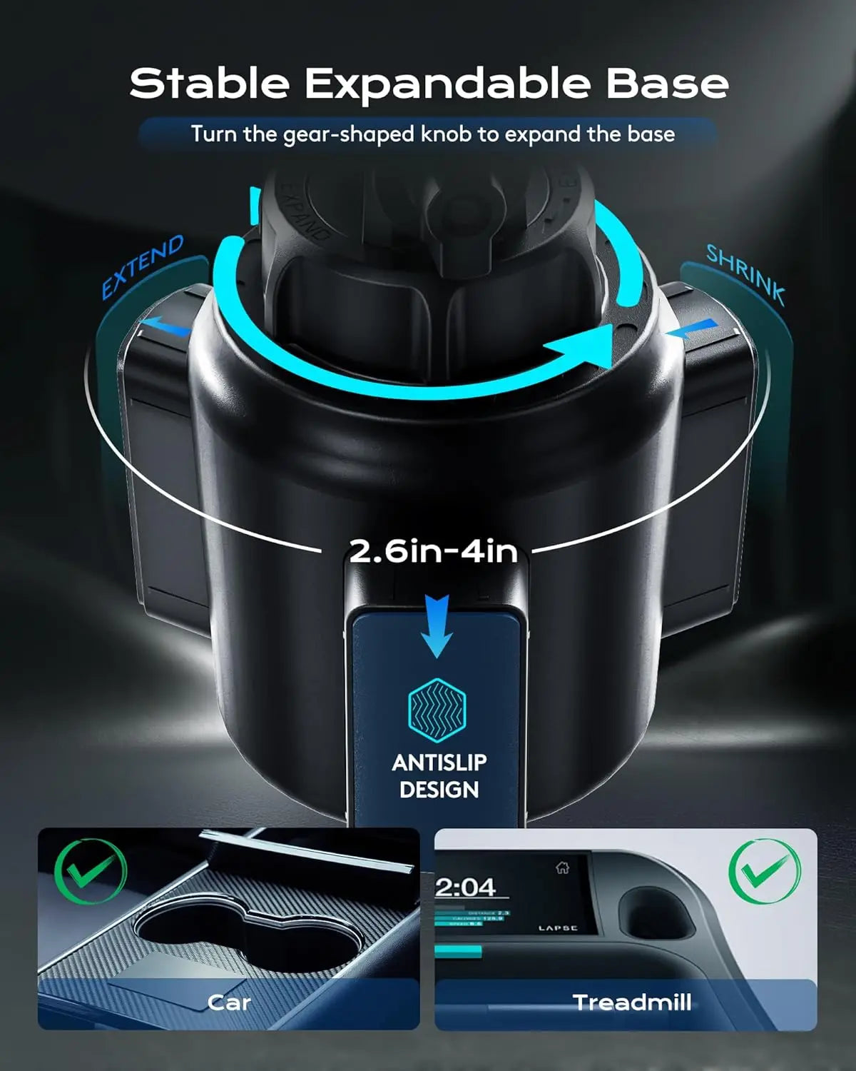 Wireless Charger Flexible Arm Magnetic Car Cup Phone Holder Maxsafe Car Charging For Magsafe iPhone 15 Samsung S23 Ultra Stand
