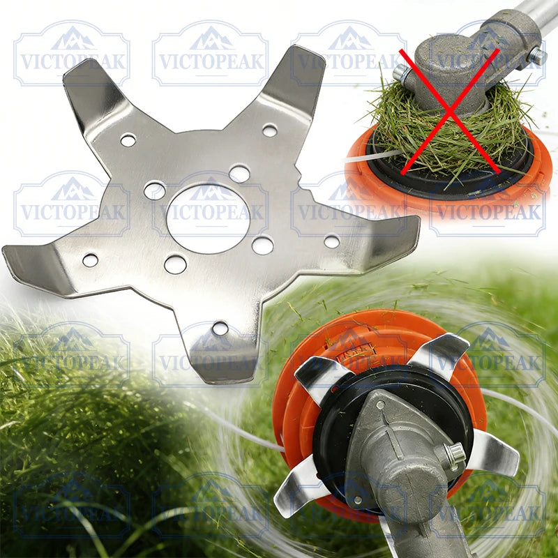 Universal Brush Cutter Anti-tangle Blade Weeder Plate Lawn Mower Trimmer Head Brush Cutter Grass Cutting Tool Accessories