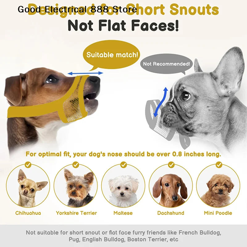 Breathable Muzzle for Short-Snouted Dogs - French Bulldog Fit – photo 3