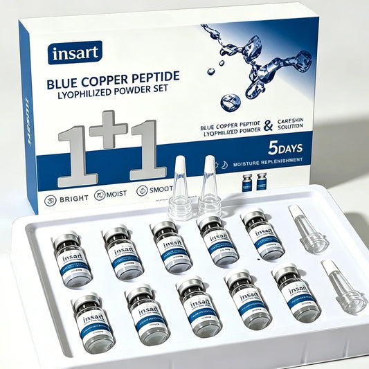 GHK‑Cu Serum Blue Copper Lyophilized Powder Hydrating Serum Rejuvenates Repairs Skin Barrier Improves Elasticity