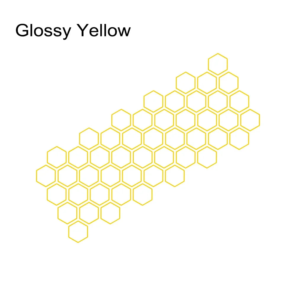 Honeycomb Side Graphic Car Decal — Vinyl Tuning Sticker, Universal