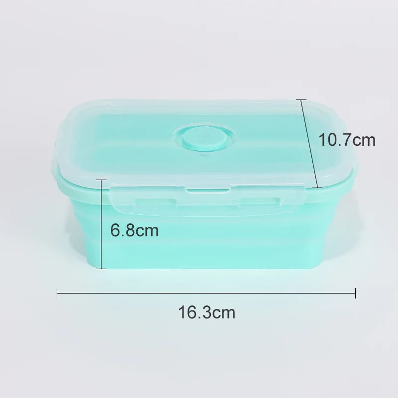 Collapsible Silicone Lunch Box - Stackable Food Storage Containers