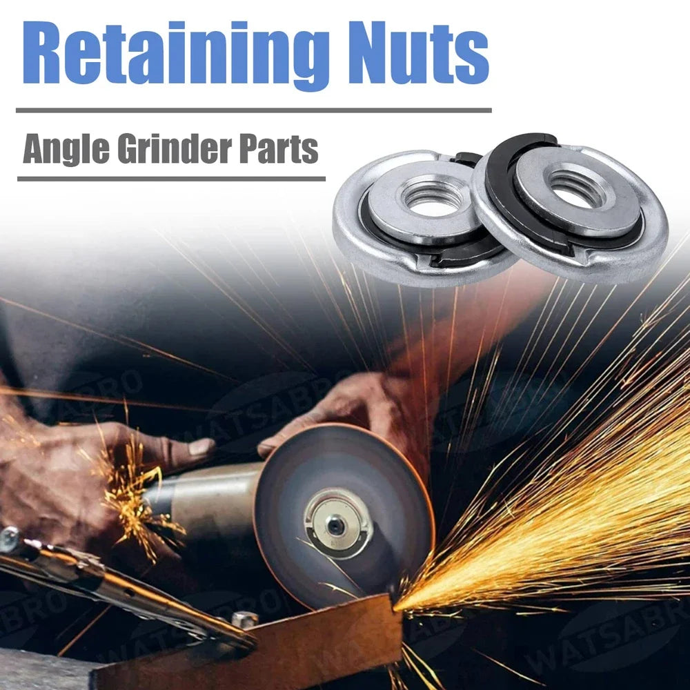 Quick Release M14 Flange Locking Nut for Angle Grinder – Replacement Spindle Nut, Easy to Install for Grinder Accessories