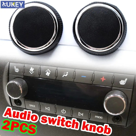 Rear Audio Volume Control Knobs (Pair) — Chevrolet Avalanche, Silverado, Suburban, Tahoe & GMC / Cadillac