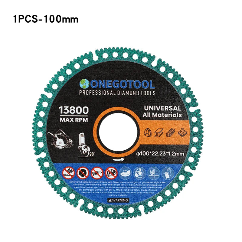 Composite Multifunctional Cutting Saw Blade 110/125mm Ultra-thin Saw Blade Ceramic Tile Glass Cutting Disc For Angle Grinder