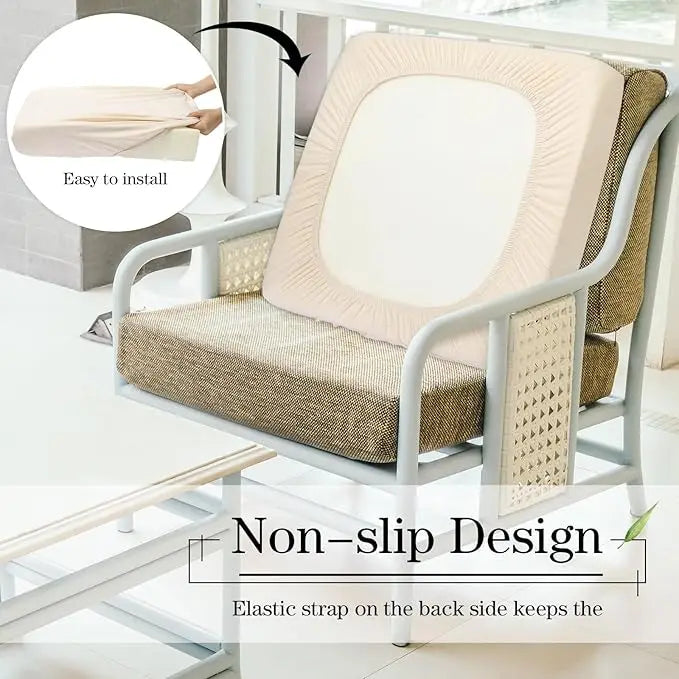 Elastic Sofa Seat Cushion Cover for Furniture Protector Sofa Slipcover Pets Kids Washable Sofa Cushion Case Removable Livingroom