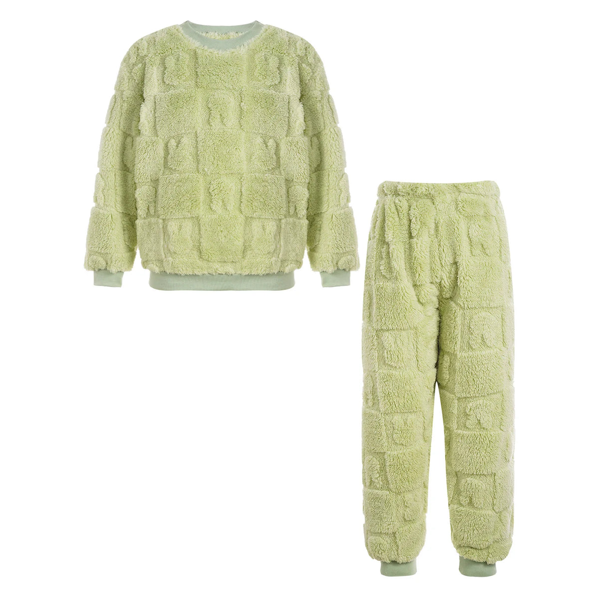 Kids Flannel Pajama Set - Long Sleeve Top and Pants for Boys and Girls - photo 7