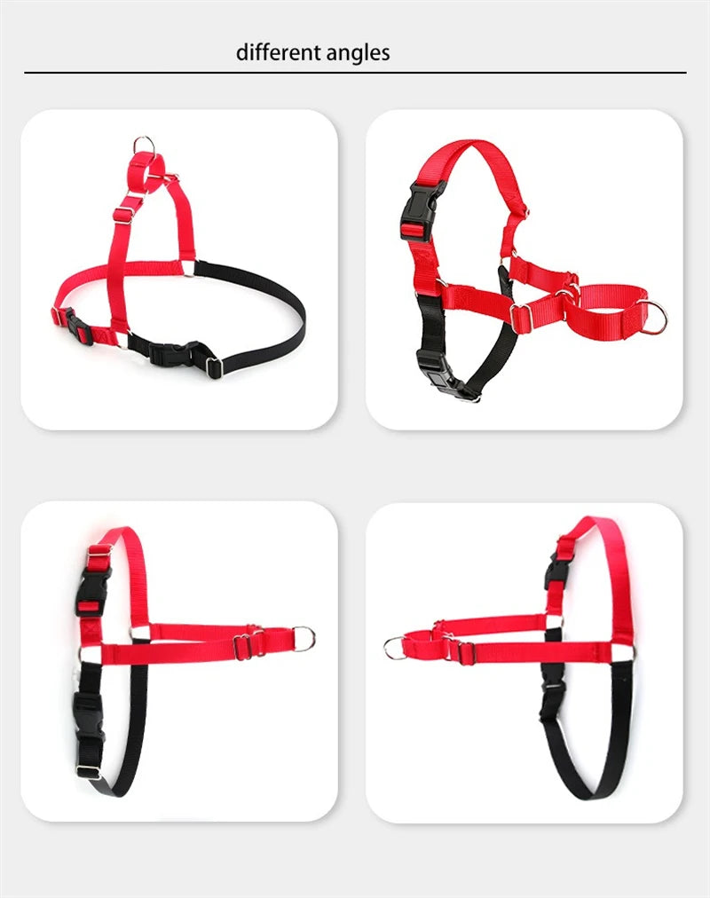 Medium Big Dogs Vest Harness Anti Break Solid Nylon Chest Traction Durable Husky Adjustable Walking Training Pet Accessories