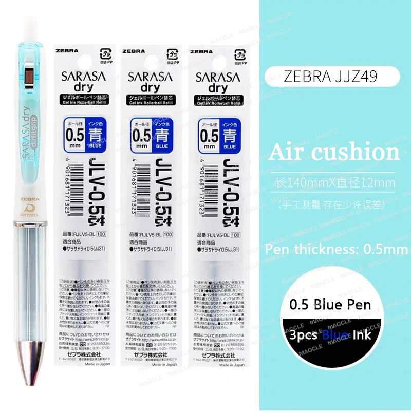 Zebra Japan SARASA Quick-Drying Neutral Pen JJZ49 0.4 Girfit Grip 0.5mm Signing Stylo Back to school aesthetic supplies statione