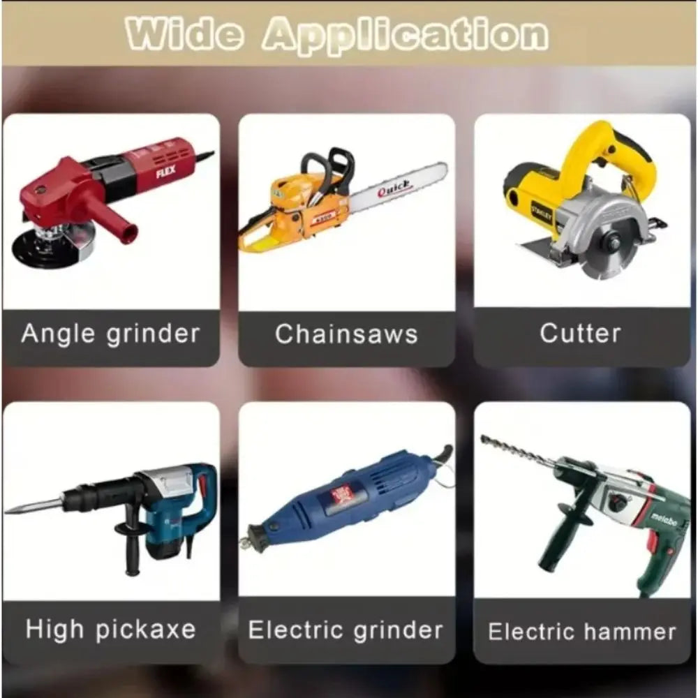 50Pcs Heavy-Duty Power Tool Carbon Brushes 5 Models with Metal Base Carbon Brush Replacement Kit Electric Motor Carbon Brushes
