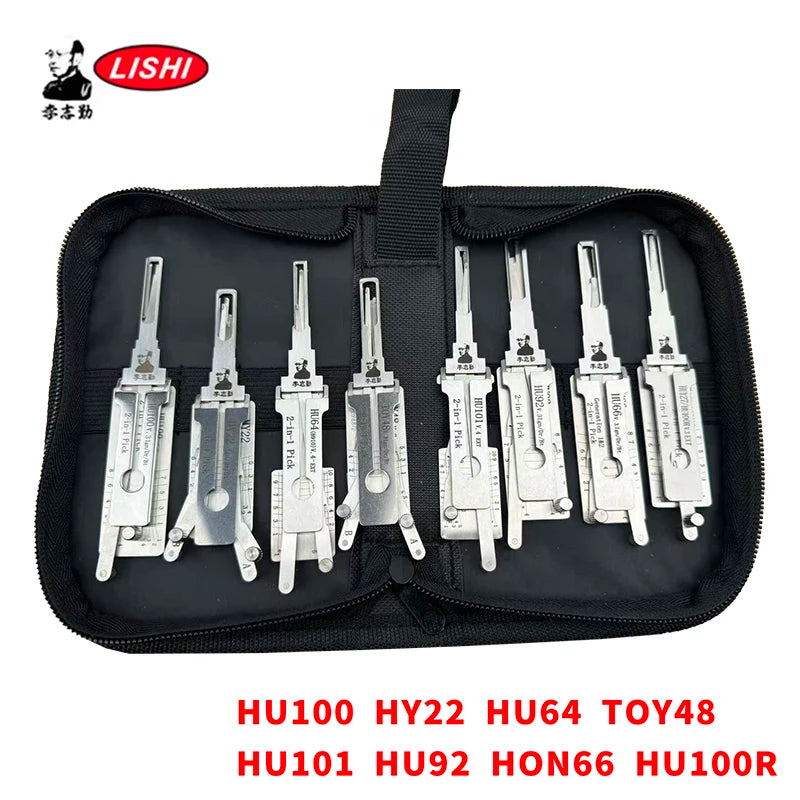 8PCS LISHI 2in1 Decoder For Volkswagen Audi Mercedes-Benz Skoda Porsche Ford Chevy Buick Hyundai Toyota BMW Locksmtihs tool