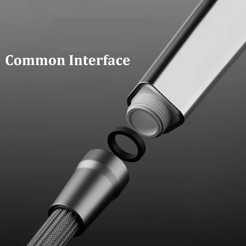 Explosion-proof Connecting Pipe Nylon Rope Braided Shower Pipe 4 Points Universal Water Pipe Hot And Cold Shower Head