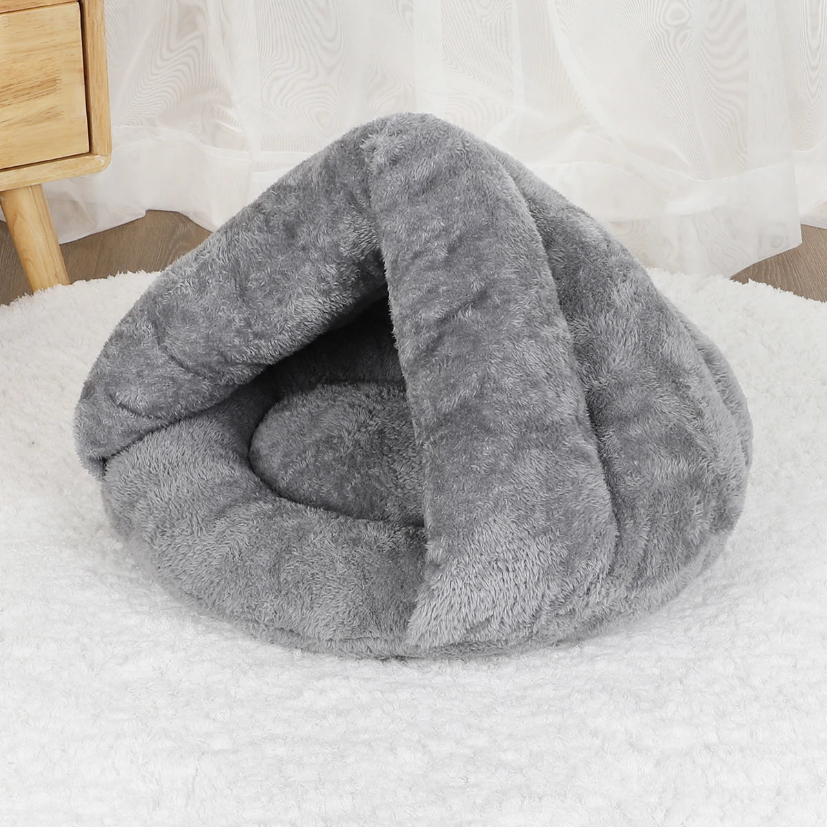Plush Basket Dog Bed - Washable Bed for Small & Medium Pets – photo 8
