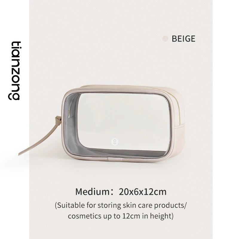Tianzong Toiletry Bag Portable Travel Business Trip Cosmetics Bag Waterproof Transparent Cosmetic Bag