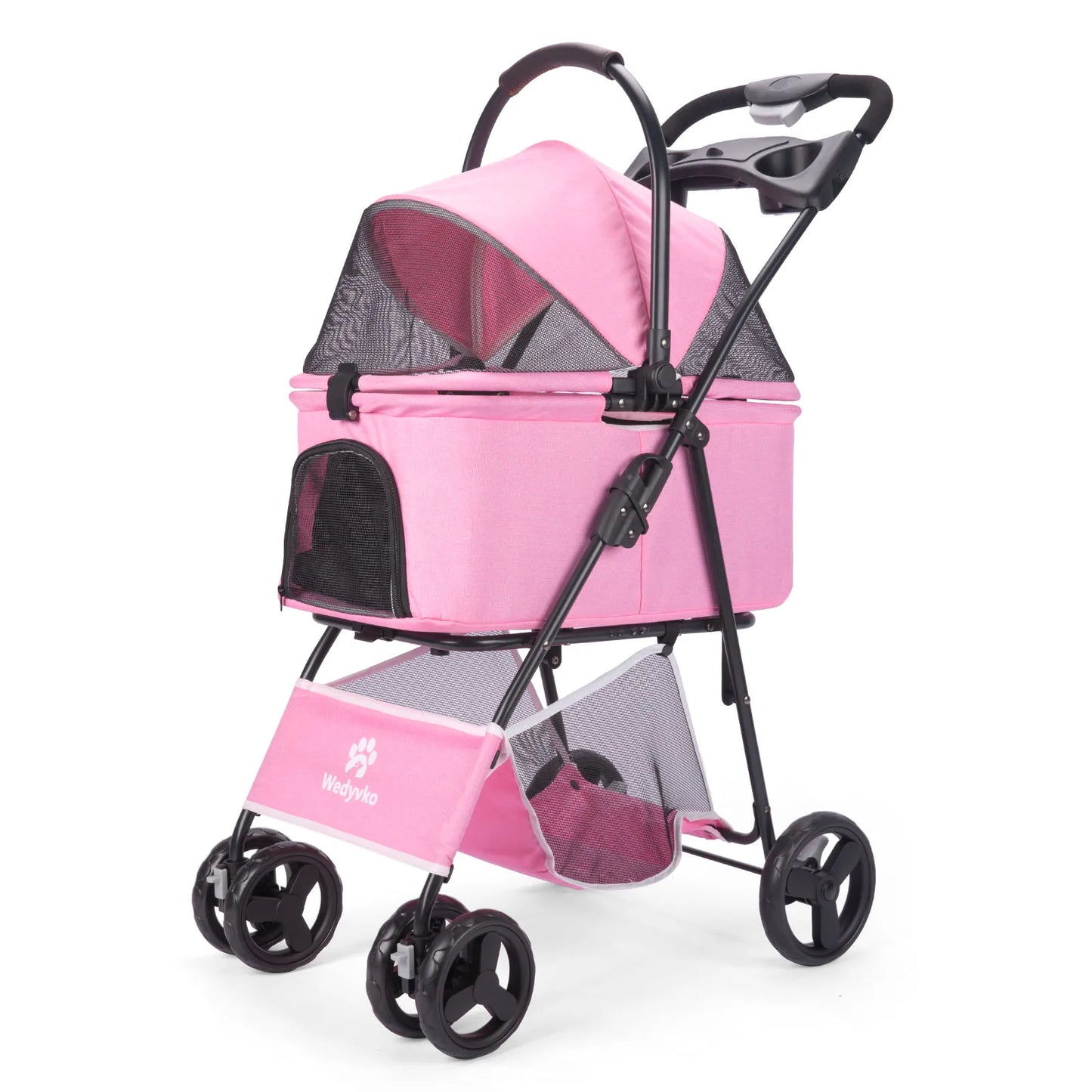 3-in-1 Pet Stroller with Removable Carrier – Folding All-Terrain Waterproof Stroller for Small & Medium Dogs & Cats | 7 Colors