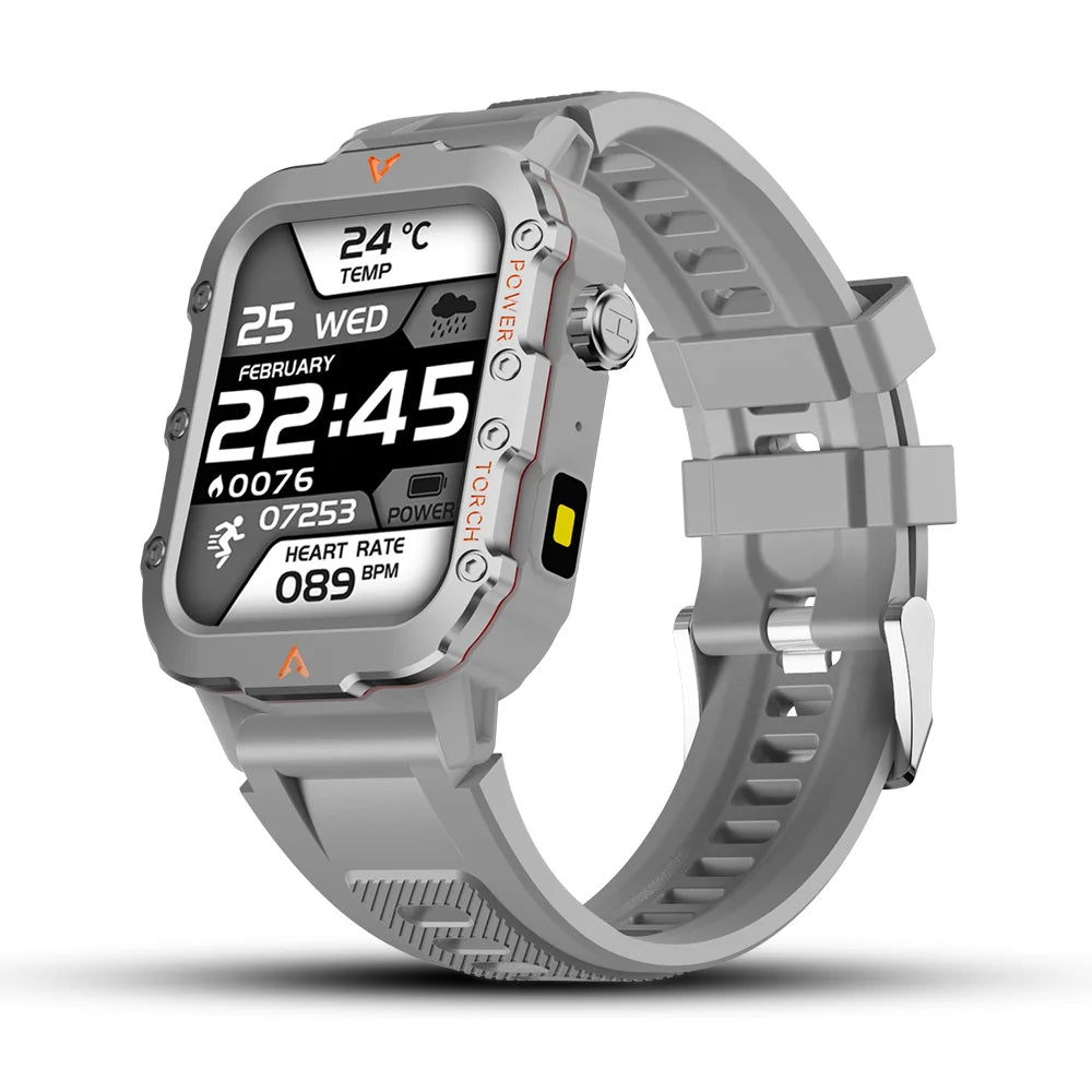 LAXASFIT Sports Smart Watch — 1.71" Screen, BT Calling, Torch