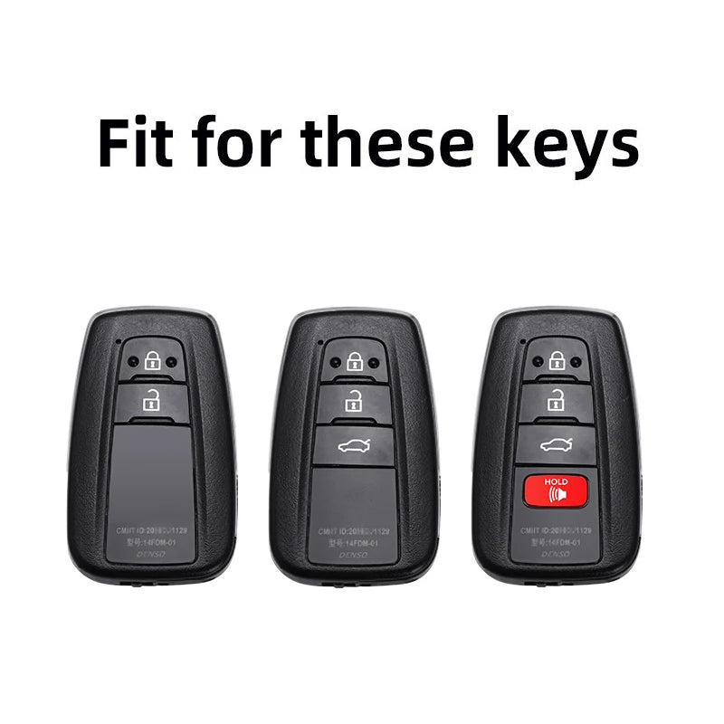 2/3/4 Buttons for Toyota Camry CHR Corolla RAV4 Avalon Land Cruiser Prado Prius 2017 - 2022 TPU Car Key Case Cover Fob Keychain