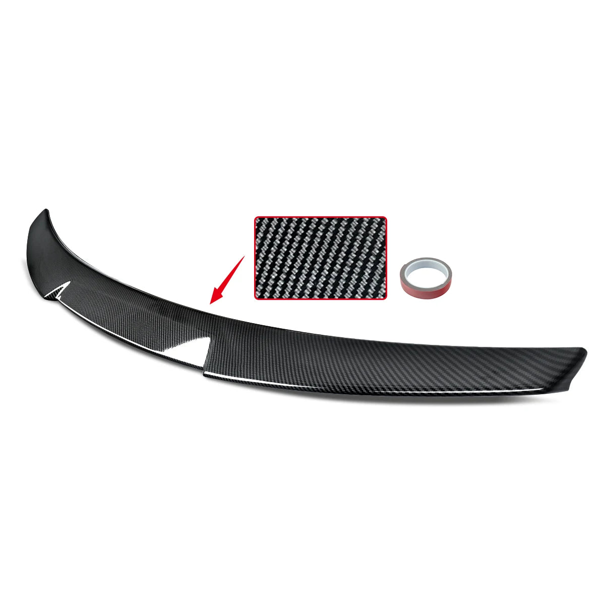 Carbon-Look Rear Boot Spoiler Wing for Audi A5 S5 RS5 B8 Coupe (2008–2016)