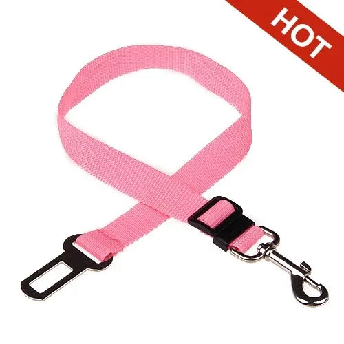 Dog Car Seat Belt Safety Protector – Adjustable Pet Travel Harness Leash & Collar Clip | Universal Fit