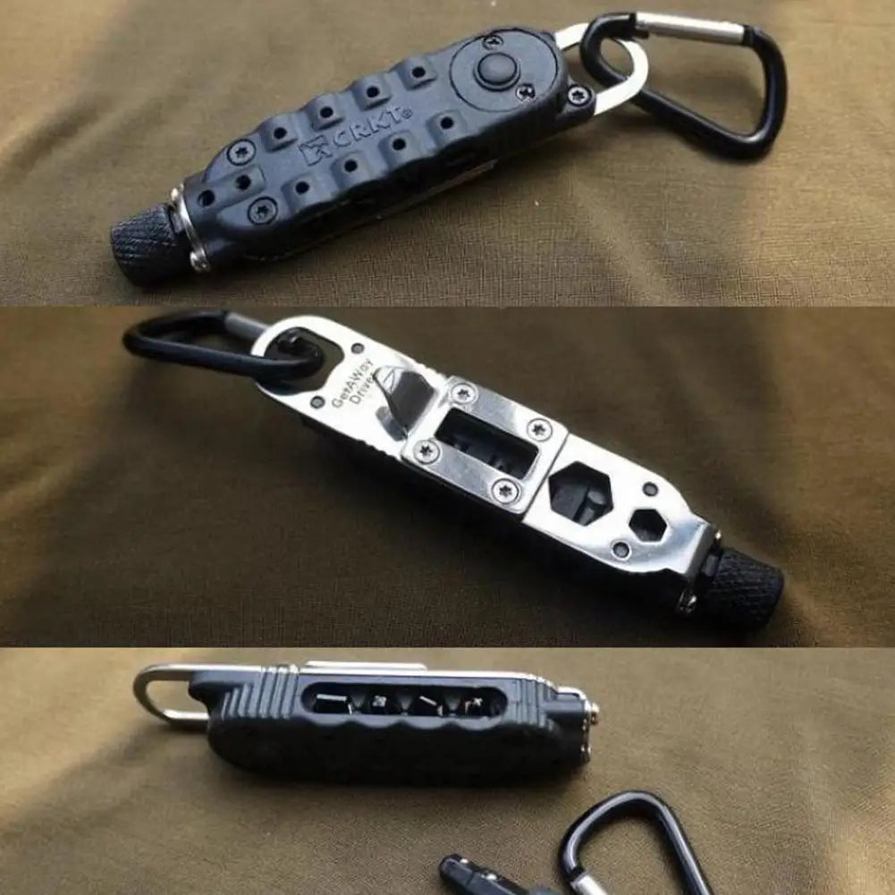 Multifunctional Mini Screwdriver Outdoor EDC Keychain Shape Screwdrivers Portable Steel Repair Tool