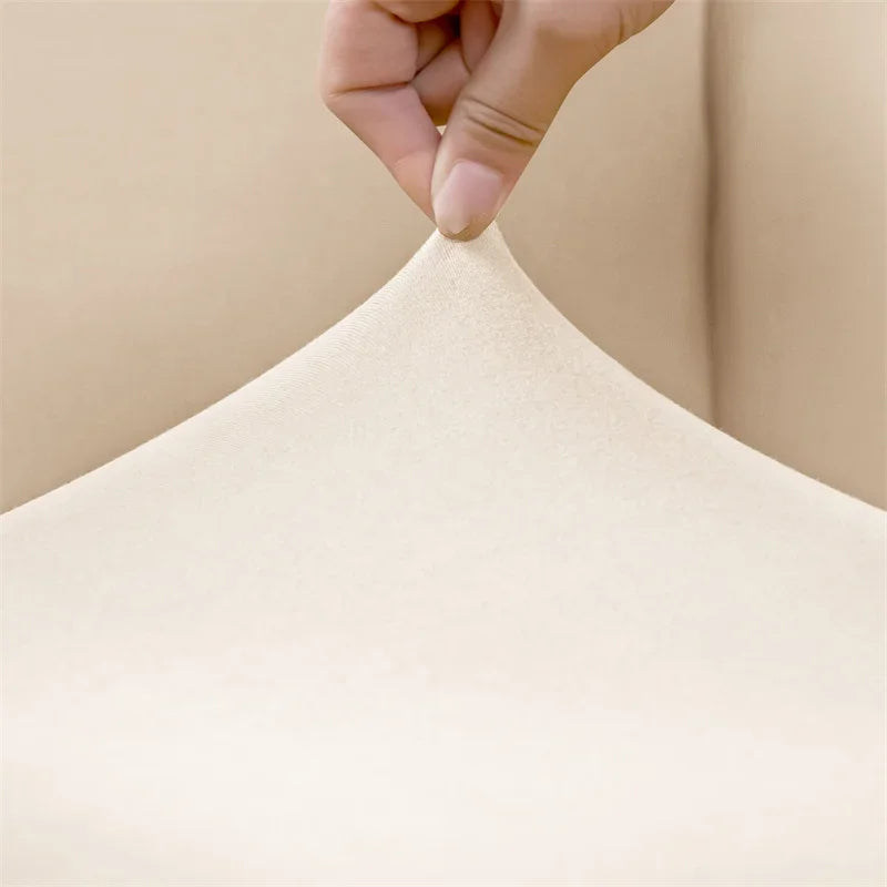 1PC Stretch Club Chair Cover Water Repellent Solid Color Arc Sofa Covers Single Removable Seat Slipcover Hotel Bar Counter Decor
