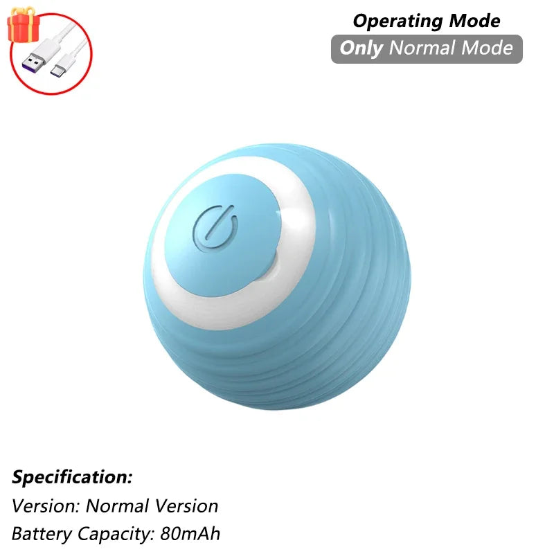 Automatic Rolling Cat Ball Toy with Tail, Rechargeable