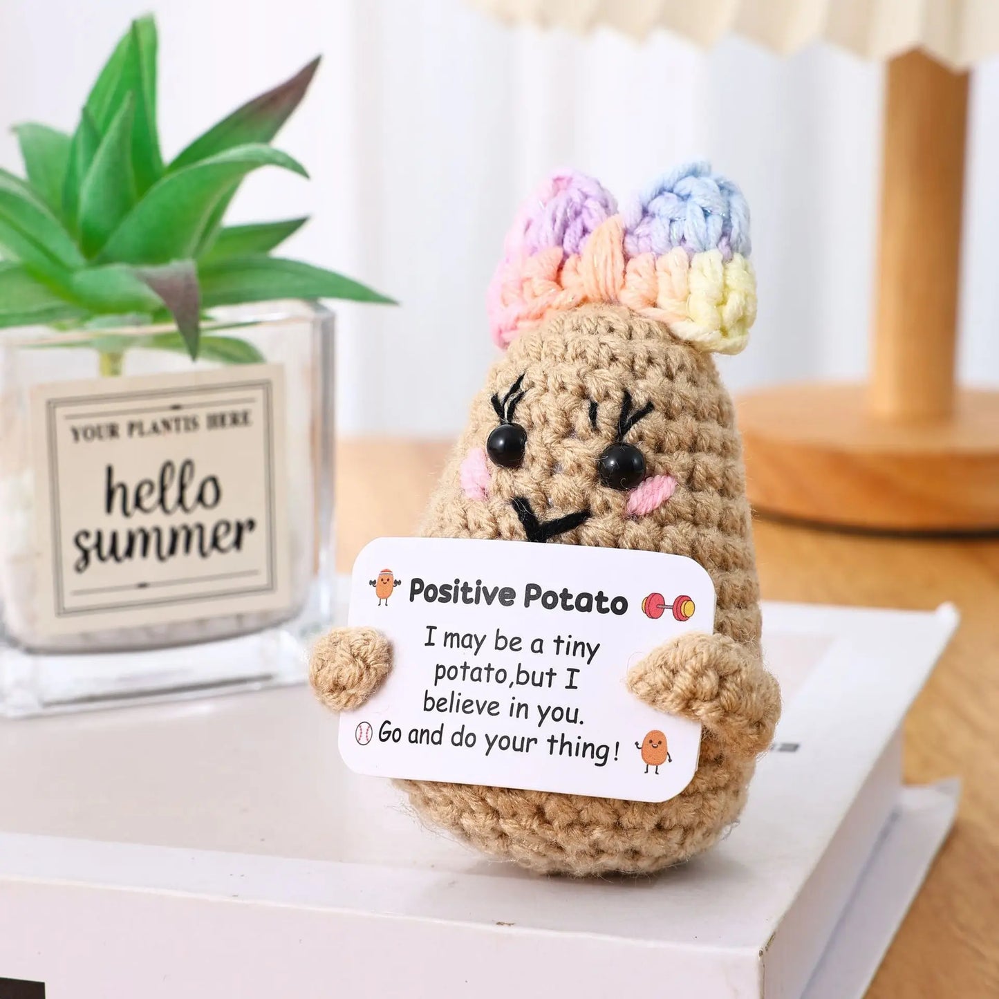 Positive Energy Doll Car Hanging Ornament Cute Auto Rearview Mirror Pendant Interior Decoration Accessories