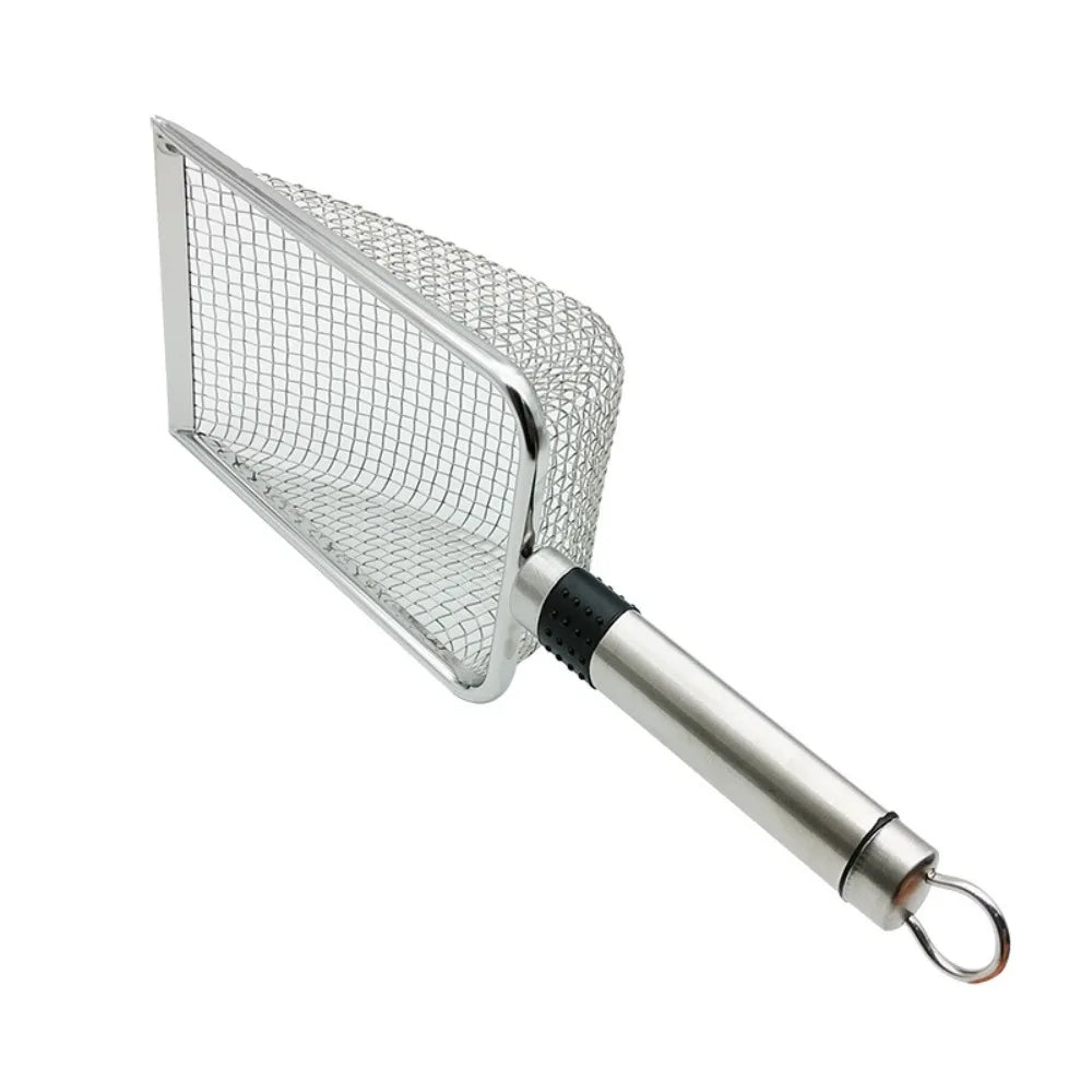 Aluminum Alloy Cat Litter Scoop - Durable Metal Handle