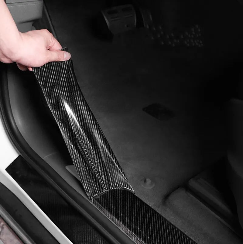 3/5/7/10CM Black Carbon Fiber Vinyl Racing Stripe Glossy Matte Vinyl Wrap Film Car Stickers For Car Hood Roof Decal