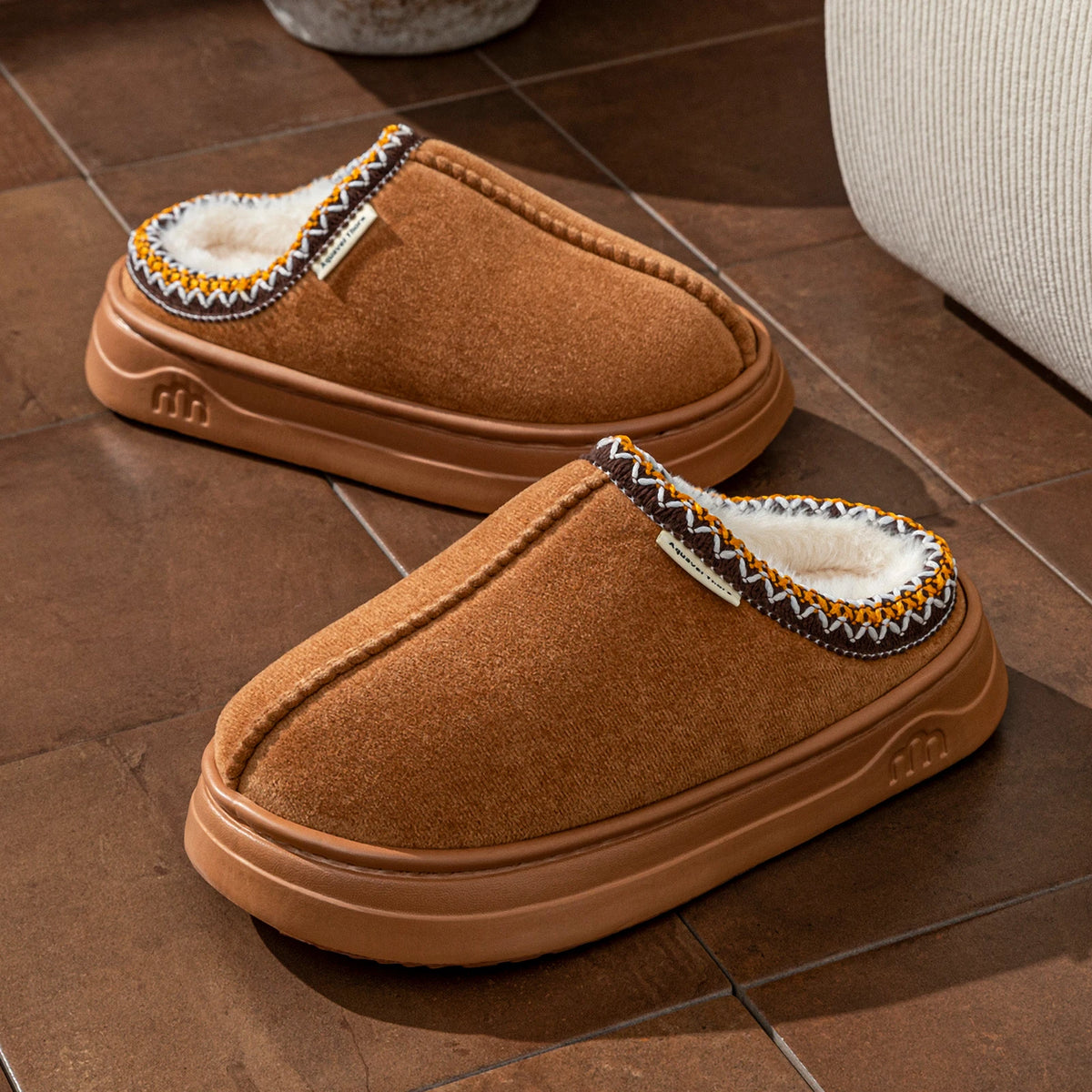 Unisex Fuzzy Slipper Boots - Anti-Slip Plush House Shoes - photo 6