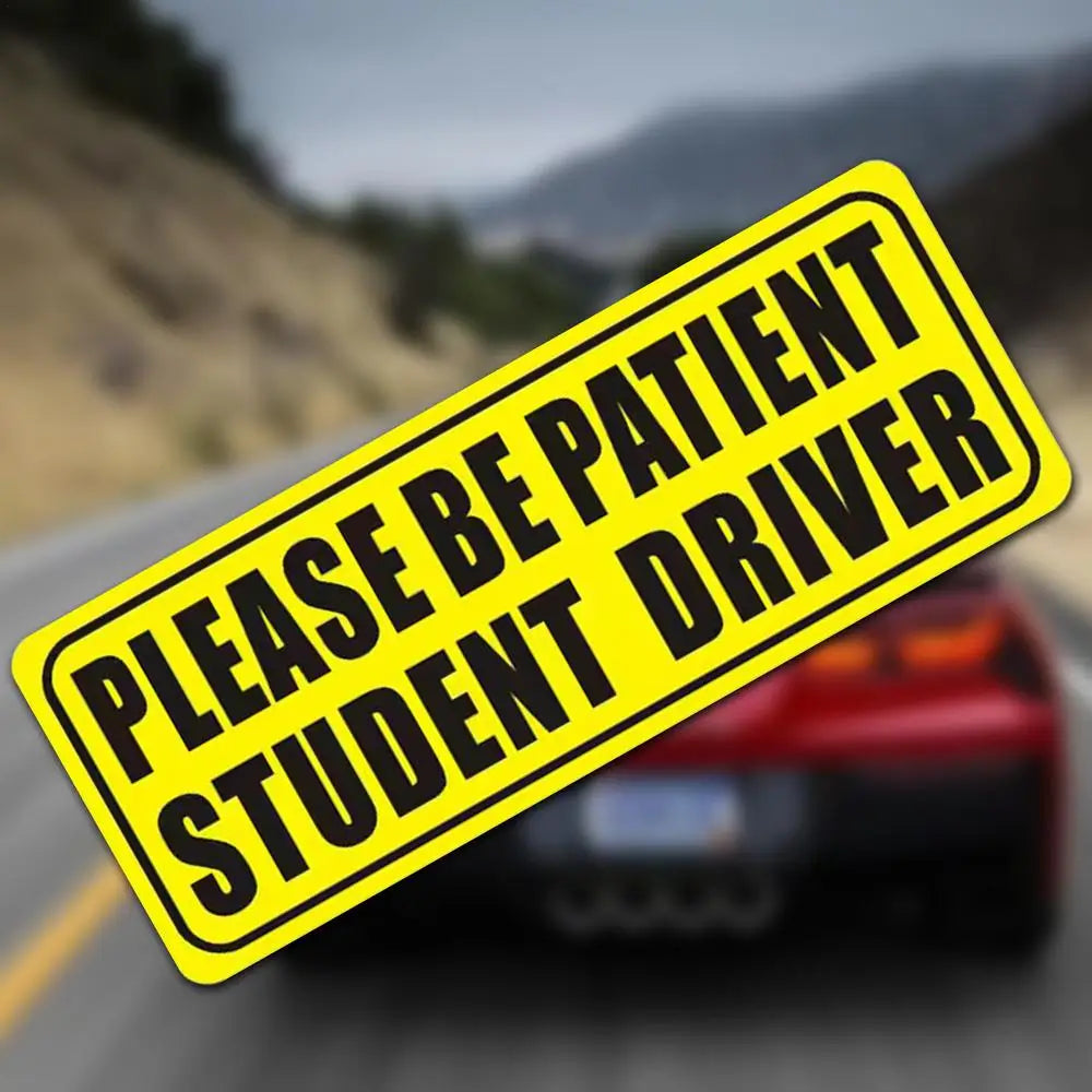 Student Driver Magnet For Car Please Be Patient Student Driver Decal Reflective Novice Driver Sticker Please Be Patient Student