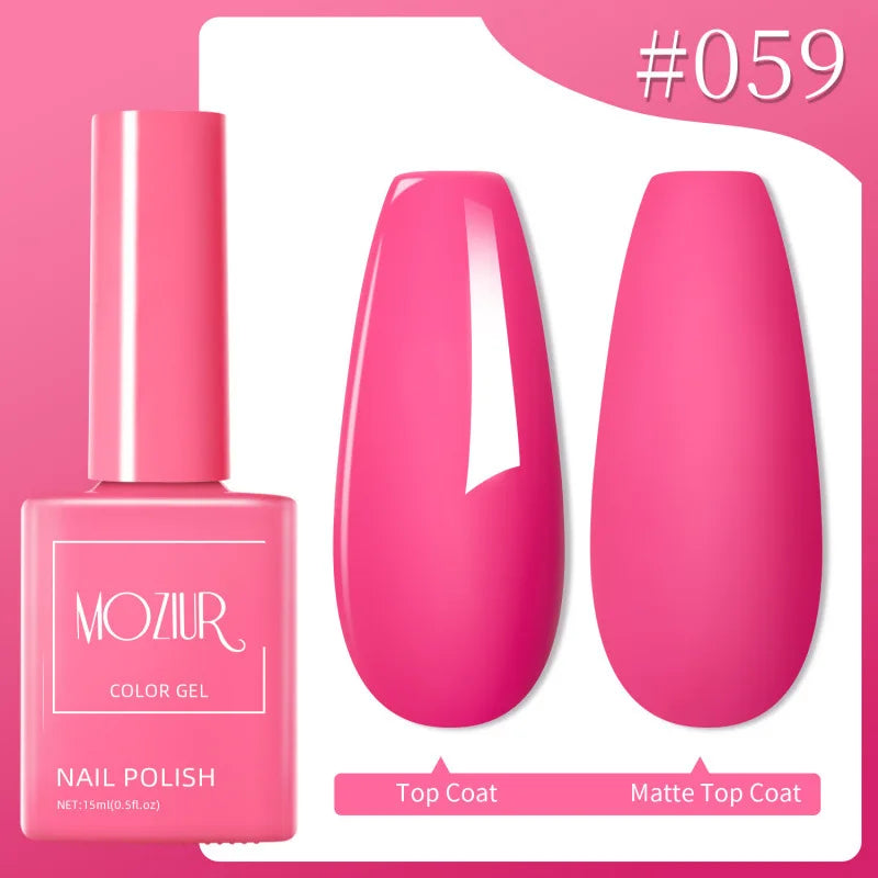 Colorful Hot Sale Uv Gel Nail Polish Set Soak Off Gel Nail Polish 15ml Professional Nail Gel Polishes