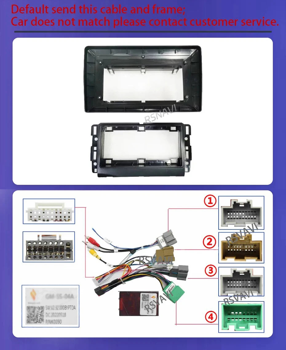 Android 16 Carplay Car Radio For Chevrolet Silverado Impala GMC Yukon Acadia Sierra Navigation GPS Multimedia Player stereo wifi