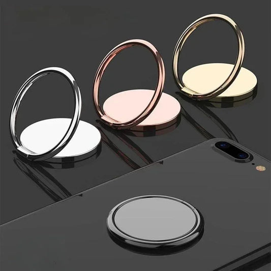Rotatable Phone Ring Holder Stand – Finger Grip Lazy Bracket | Gold, Silver, Rose Gold & Black