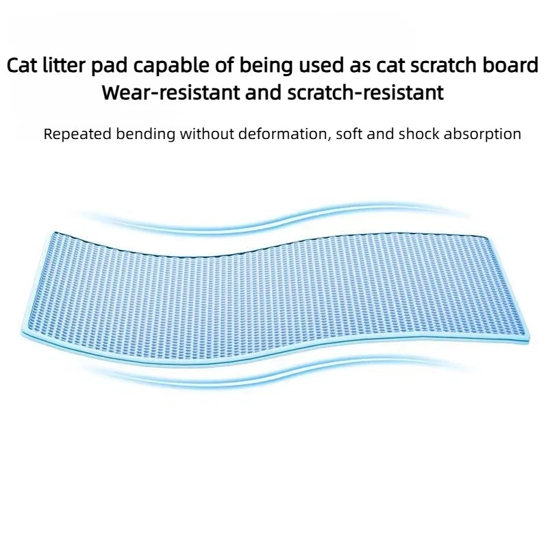 Honeycomb Cat Litter Mat - 2-Layer EVA Sand Trapping Pad – photo 5
