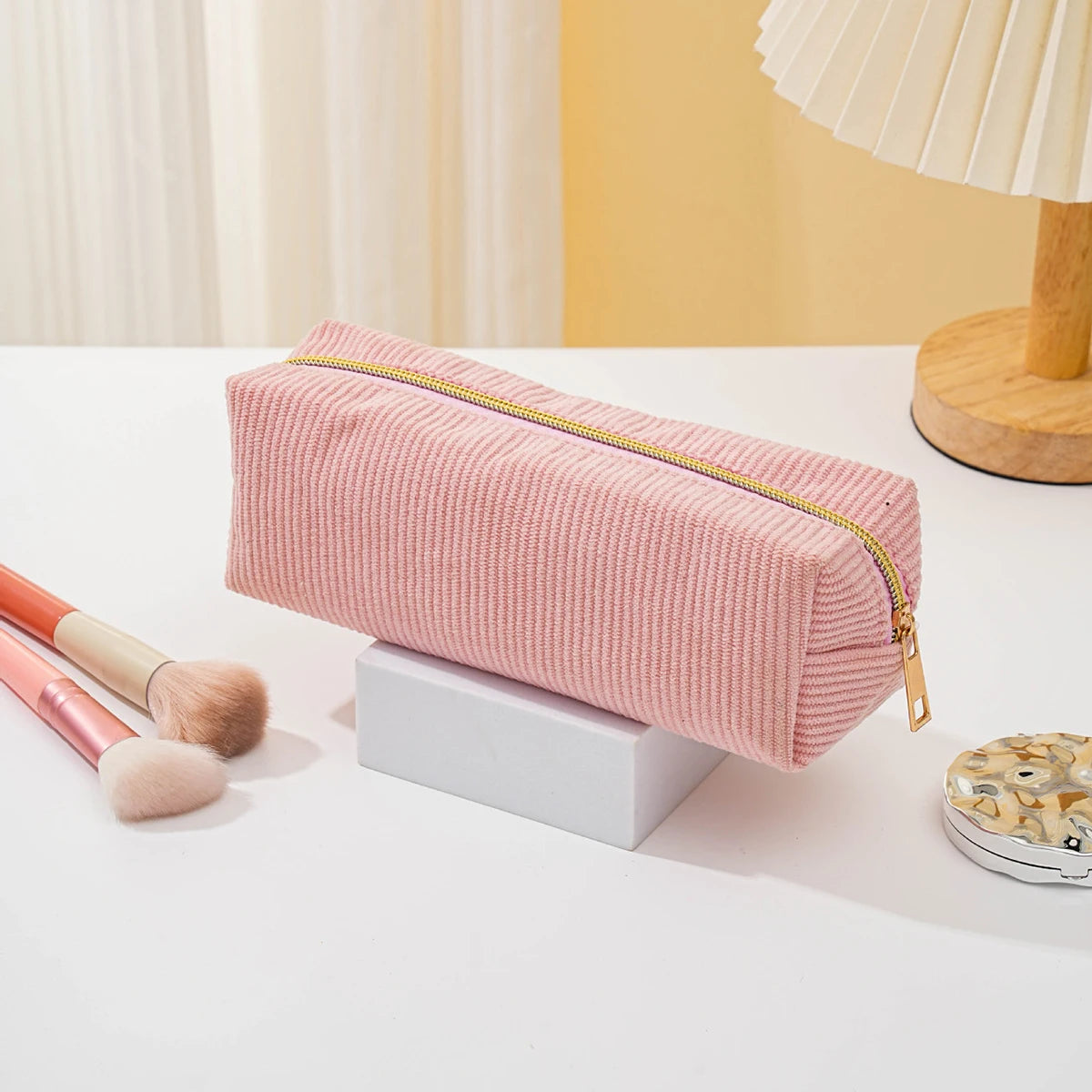 1pc Pencil Case Solid Color Pencil Case school supplies Large Capacity Pencil Case Stationery Bag Pencil Case School Pencil Case