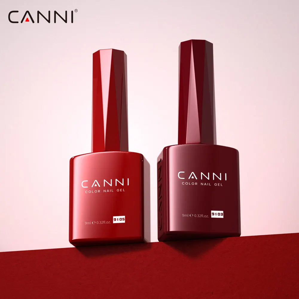 CANNI Gel Nail Polish TPO/HEMA FREE Gorgeous Christmas Red Color Winter Nails Full Coverage Soak Off UV LED Semi Permanent Gel