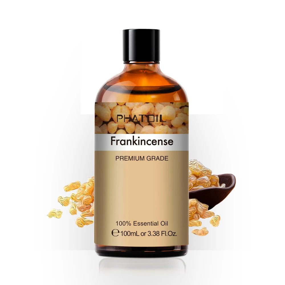 100ml Pure Essential Oil for Diffusers — Aromatherapy (Lavender, Rose, Peppermint & More)