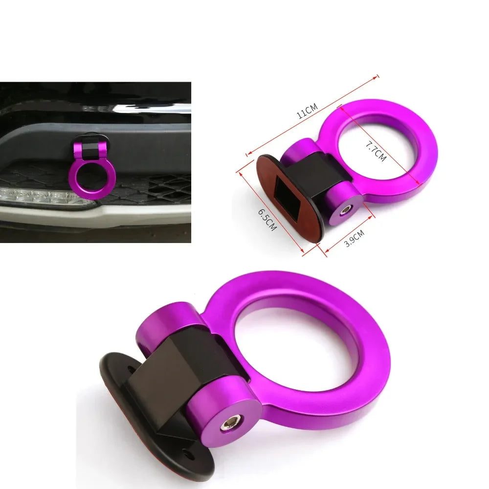 2 Car Style Trailer Hooks Designs，Decorative Car Sticker,Front Rear Trailer,Racing Ring Simulation,Vehicle Trailer Hook