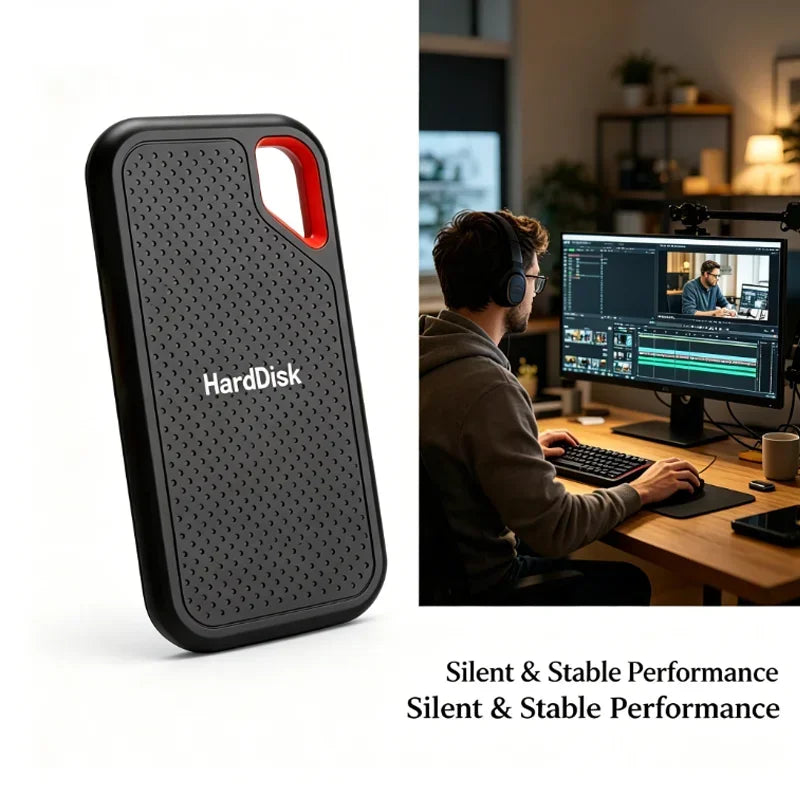 Ultra Thin Portable External SSD Solid State Drive | USB 3.1 Type-C
