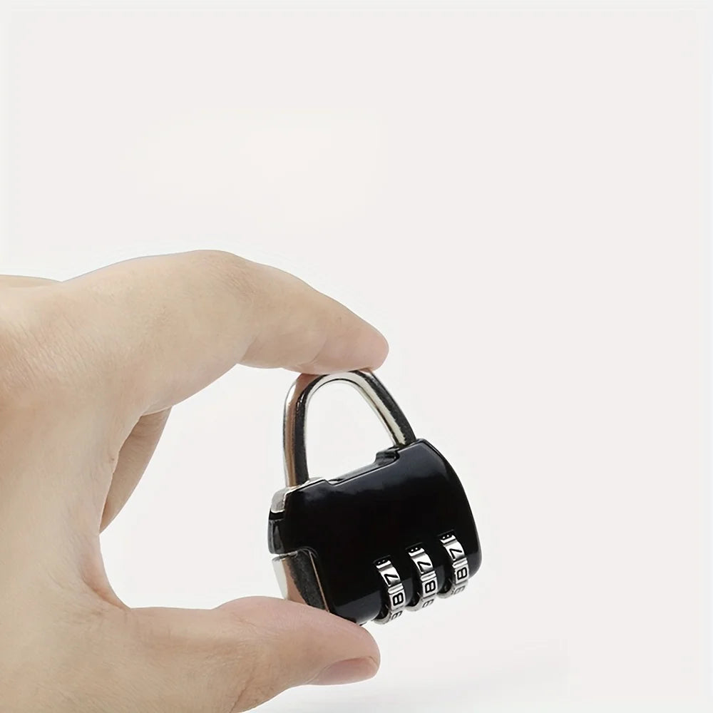 A 3-digit color zinc alloy backpack lock, which can protect your belongings. Suitable for gyms and locker rooms without key