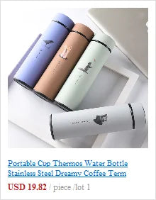 High Capacity Business Thermos Mug Stainless Steel Tumbler Insulated Water Bottle Portable Vacuum Flask For Office Tea Mugs