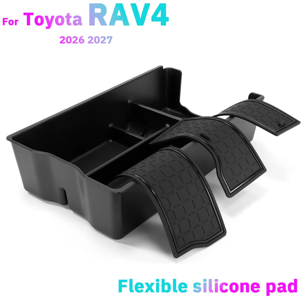 For Toyota RAV4 2026 2027 Car Center Console Organizer Tray Drawer Box Armrest Storage Box Vibration Reduction RAV4 Accessories